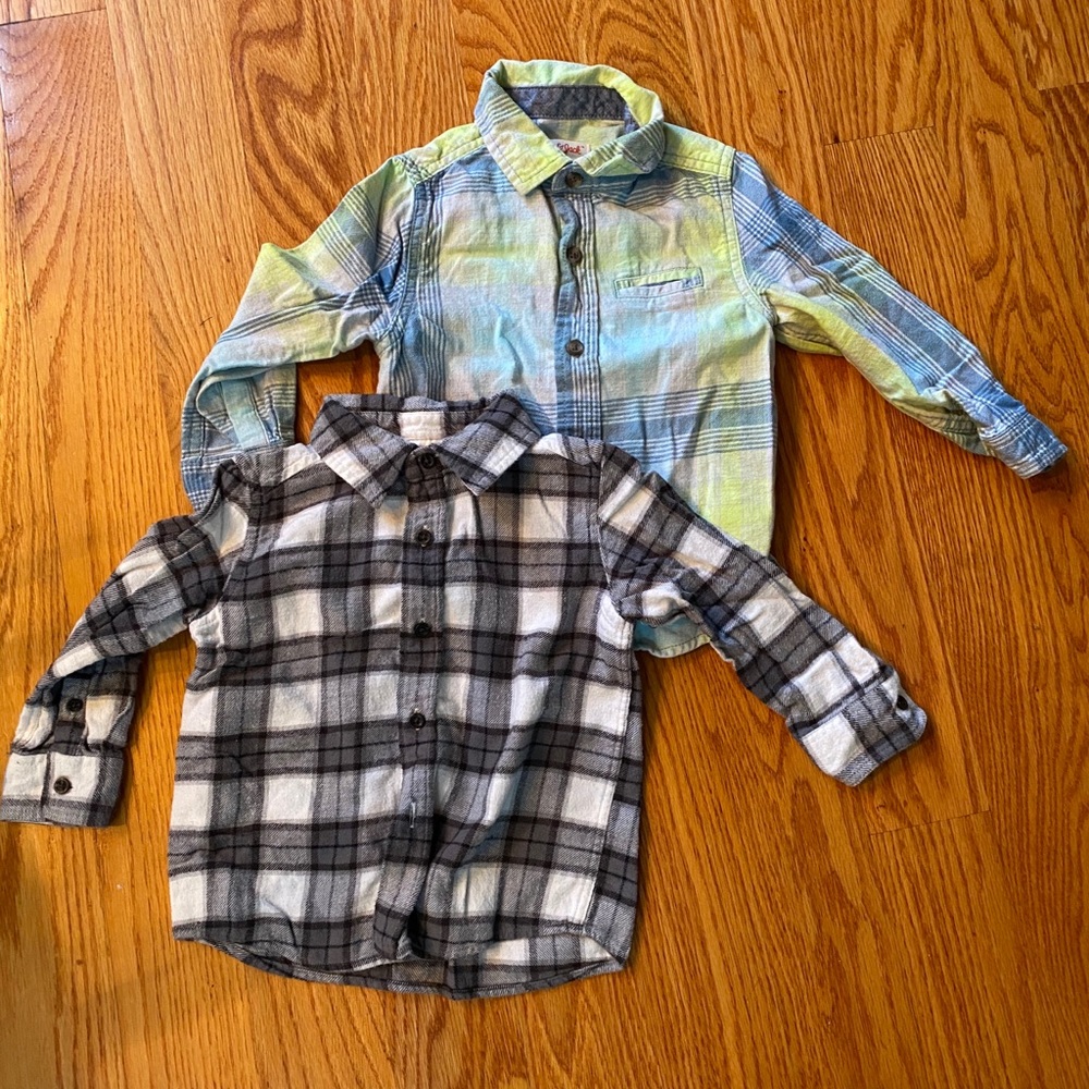 Boys flannel shirt bundle